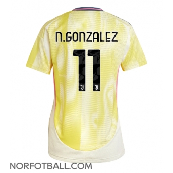 Billige Fotballdrakt Juventus Nicolas Gonzalez #11 Replika Bortedrakt Dame 2024-25 Kortermet